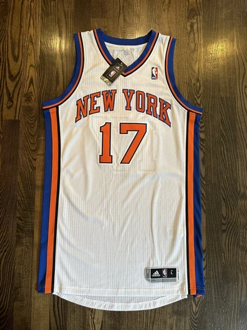 NWT Adidas Rev 30 Authentic JEREMY LIN #17 New York NY Knicks Jersey Large 44 L Cover
