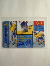 K150,370- 1995 Signature Rookies Auto Phone Cards #3 Jonas Andersson-Junkka/3000