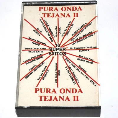 Pura Onda Tejana II - 16 Super Exitos (Cassette Tape 1988) 1980s PLAY TESTED Foto 1 de 4