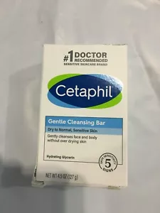Cetaphil Gentle Cleansing Bar Dry to Normal, Sensitive Skin 4.5 oz. - Picture 1 of 4