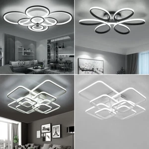 Modern LED Ceiling Light Bedroom Living Room Chandelier Lamp Pendant Lights UK - Picture 1 of 65