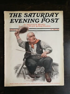 Saturday Evening Post June 24, 1911 Robert Robinson Cover Harley Davidson Ad 524 - Imagen 1 de 2