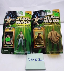 Star Wars Power of The Jedi Lot Of 2 Figures Jedi Force File Collection 1 - Picture 1 of 9