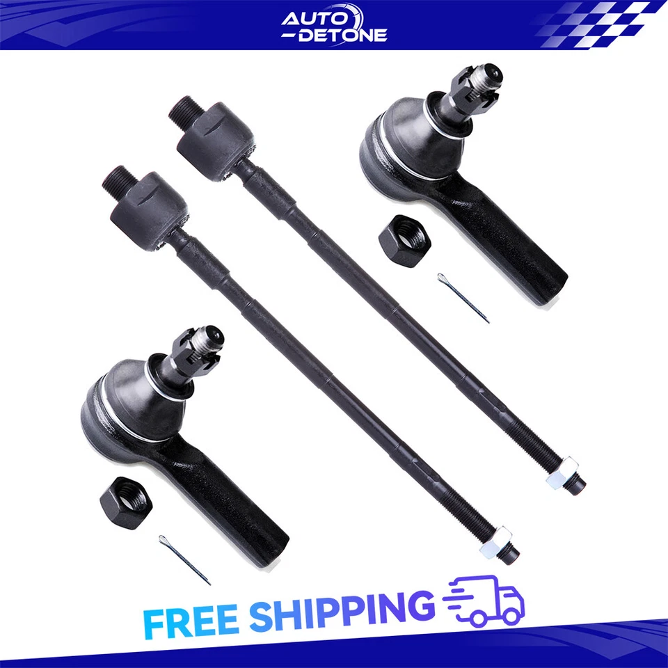4 Front Outer Inner Tie Rod End Suspension For Nissan Pathfinder Infiniti Qx4 Foto 1 de 4