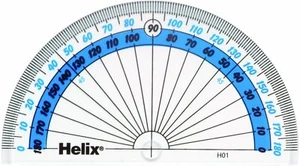 Helix Clear Protractor 180 Degree Angle Measure 10cm - Picture 1 of 1