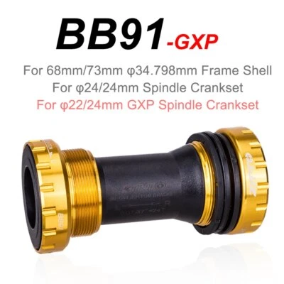 Soporte inferior BSA 68mm 73 bloqueo de rosca cojinete de cerámica MTB bicicleta de carretera 24mm 30 ejes Foto 1 de 4