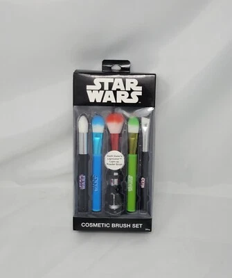 Star Wars Disney Sealed Cosmetic Brush Set of 5. Vader Lightsaber Brush Light Up - Image 1 of 3