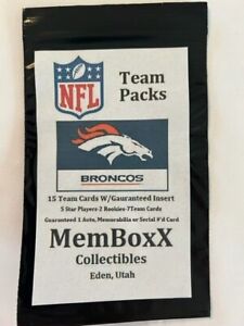 NFL TEAM PACK 100% HIT AUTO/PATCH/PSA/ or Insert 5-15 FOOTBALL CARDS - ROOKIES