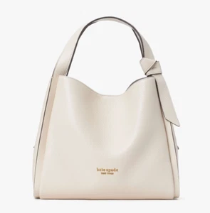 Kate Spade Knott Medium Leather Crossbody Tote ~NWT~ MILK GLASS - Picture 1 of 5