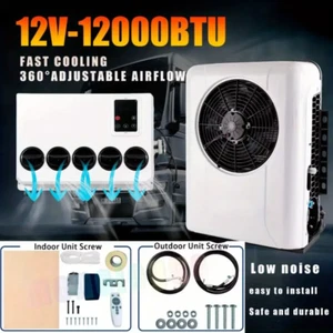 Truck Cab Air Conditioner 12000 BTU 12V Split AC for Semi Trucks Bus RV Caravan+ - Picture 1 of 21