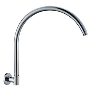 New Fienza 400mm Round Swivel Gooseneck Shower Arm Chrome 422103 - Picture 1 of 2