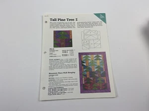 Tall Pine Tree quilt pattern with template Garden Path #1 pattern club - Picture 1 of 2