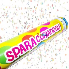TUBO SPARA CORIANDOLI MULTICOLORE MATRIMONIO PARTY FESTA COMPLEANNO CANNONE