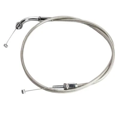 Motion Pro SS Armor Coat Throttle Pull Cable For Honda VTX1300R 2005-09 62-0427 - Image 1 of 3