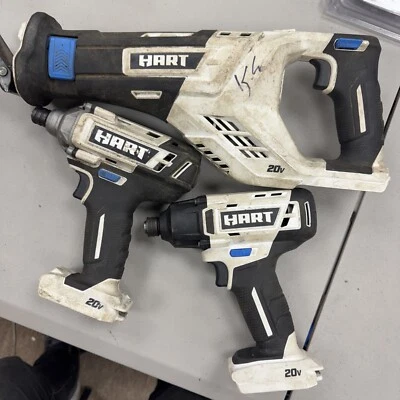 HART 20-Volt 3 Tool Combo Kit HP1D01 - HP1D02 - HPRS01 No Batteries Tested - Image 1 of 4