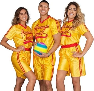 Unisex Dodgeball Promedio Joe's Jersey y Pantalones Cortos Conjunto Halloween Juegos con disfraces Disfraz Foto 1 de 4