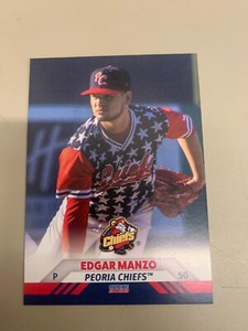 Edgar Manzo 2022 Peoria Chiefs Team Card