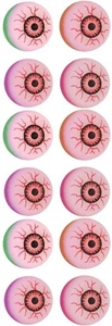 Halloween Evil Eye Bouncy Balls, Jet Balls - Picture 1 of 1
