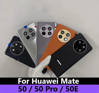 Cubierta trasera de batería de vidrio para Huawei Mate 50 / 50 Pro / 50E lente de cámara de puerta trasera Foto 1 de 2