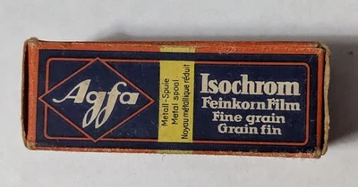 Película de grano fino isocromo Agfa de la Segunda Guerra Mundial 18/10 hecha en Alemania nazi agosto 1945 grano fino A Foto 1 de 4