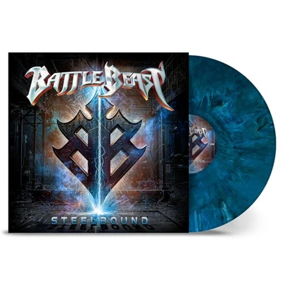 BATTLE BEAST - Steelbound - Vinyl-LP - blue white green black marbled Vinyl - Bild 1 von 2
