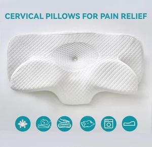 Almohada de hombro para cuello de soporte cervical - espuma viscoelástica ergonómica transpirable y refrescante - Imagen 1 de 48