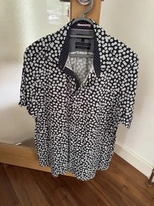 Ted Baker Men's Short Sleeve Shirt, Size 6, Blue - Picture 1 of 3