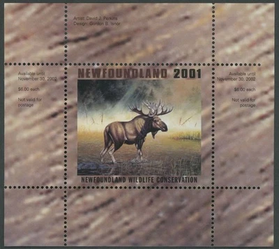 2001 CANADA-NEWFOUNDLAND & LABRADOR. CONSERVATION, MOOSE, VD.#NLW8 - Image 1 of 3