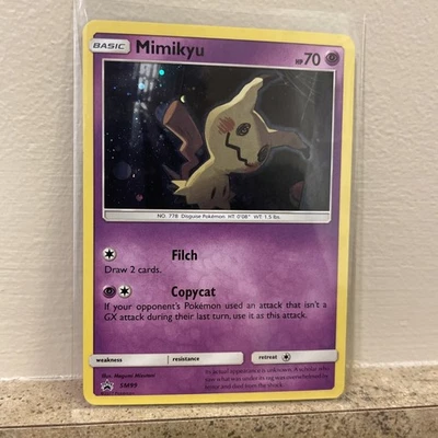 Pokemon TCG - 2017 Mimikyu SM99 Black Star Promo Sun & Moon - LP/NM Cosmos Holo - Image 1 of 4