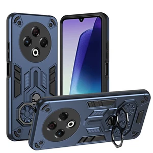 For Tecno Spark 30 4G, Luxury Hybrid Armor Ring Holder Stand Shell Case Cover - Picture 1 of 17