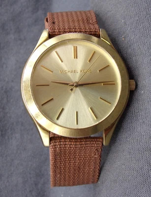 Men's MICHAEL KORS "Slim Runway" Watch MK-3179 w New Battery - Works Great! e64 - Image 1 of 4