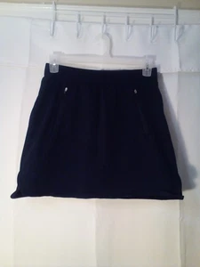 T by Talbots Skort Donna S Gonna con Pantaloncini Attivi Atletici Zip Tasche Blu - Foto 1 di 12