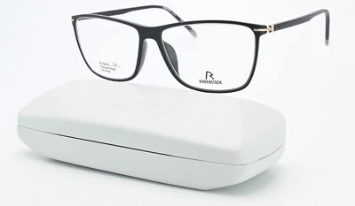 Rodenstock Glasses Frame R 7046 A 54-14 140 Acetate Titanium Black Mat Square IN - Image 1 of 4