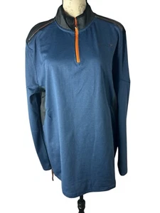 Usado en Excelente Condición Spyder Active ProW-B Para hombres Pullover Sudadera con Capucha 1/4 Cremallera Sudadera - Azul - Imagen 1 de 8