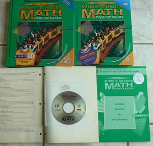 Prentice Hall Middle Grades Math,Course 3,Tools for Success,TE,Text,CD Tests,Wkb - Picture 1 of 5