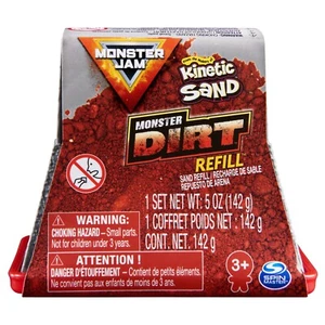 Monster Jam, Official Monster Dirt (Red) 5oz Refill Container - 1 Pack - Picture 1 of 5
