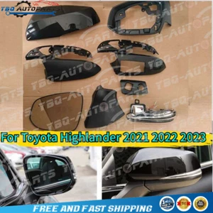 Side Mirror Cover Glass Lens Frame Lower for Toyota Highlander 2021 2022 2023 - Picture 1 of 46