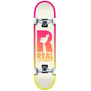 Real Skateboard Complete Be Free Pink/Yellow 8.0" Assembled - Picture 1 of 2