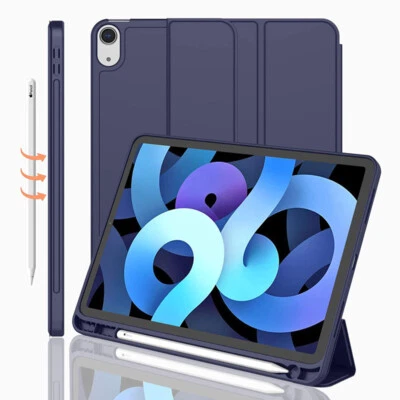 For iPad 10.2 Case 8th 7th Air 4 10.9 Pro 11 Smart Case Cover W/ Pencil Holder - Image 1 of 4