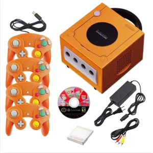 Nintendo Orange Gamecube Console Bundle System You Choose! 1-4 Controllers - Picture 1 of 21