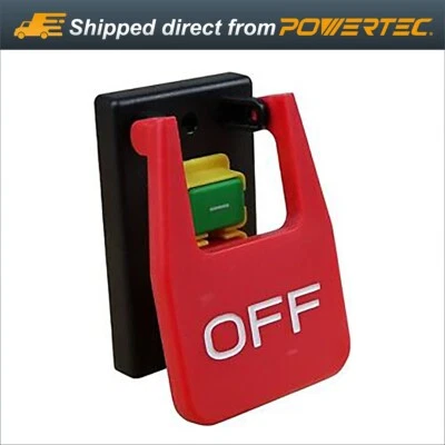POWERTEC 71054 120V Magnetic Paddle Switch, 1/2 HP, fits Table Saw, Router Table - Image 1 of 4