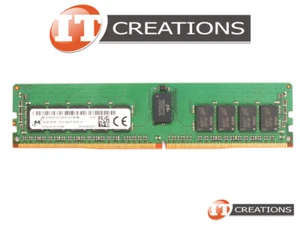 MICRON 16GB PC4-2400T-R REGISTERED ECC MEMORY PC4-19200 MTA18ASF2G72PDZ-2G3B1MI - Picture 1 of 2