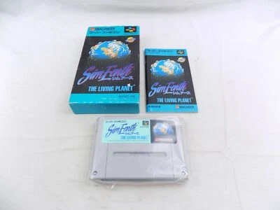 Boxed Nintendo Super Famicom Like New JPN Sim Earth The Living Planet - Image 1 of 3