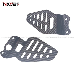 For 2006-2020 Yamaha R6 Carbon Fiber Heel Guard Rearset Foot Peg Mount Plates - Picture 1 of 4