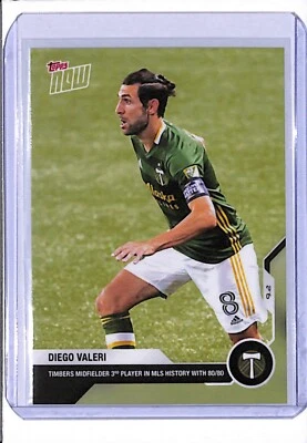 2020 TOPPS NOW MLS #20 DIEGO VALERI - PRINT RUN 46 - 3RD IN HISTORY w/ 80/80 - Image 1 of 2