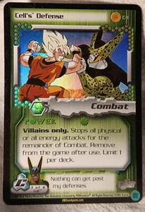 Cell's Defense C4 Holo Foil Rare Score 2001 DRAGON BALL Z TCG Cell Saga - Picture 1 of 2