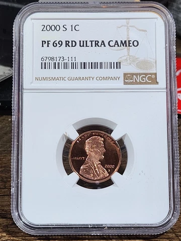 2000 S Lincoln 1c, NGC Certified PF 69 UCAM RD, 111 Cover
