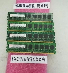 1PCS OF  1GB PC2-5300E DDR2-667  240PIN  DUAL RANK 64X8 ECC  NON-REG CHANNEL - Picture 1 of 1