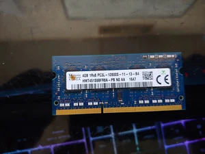 Hynix 4GB (1X4GB) PC3L-12800S DDR3L SO-DIMM Laptop Notebook RAM Memory (TESTED) - Picture 1 of 1
