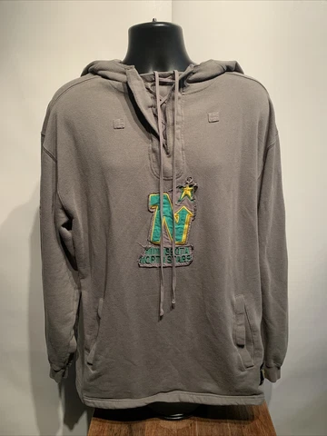 Vintage Minnesota North Stars NHL Hockey Hooded Sweatshirt Mens Size Large CCM Cover